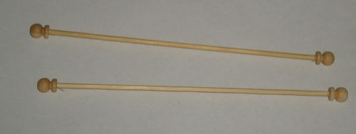 Wooden Curtain poles x 2